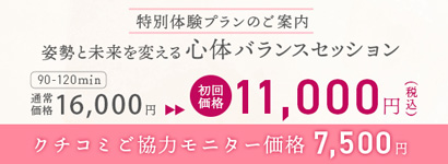 姿勢と未来を変える心体バランス統合セッション