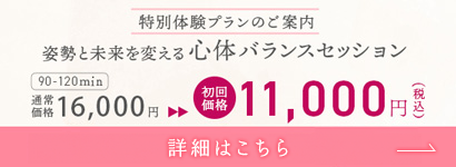 姿勢と未来を変える心体バランス統合セッション